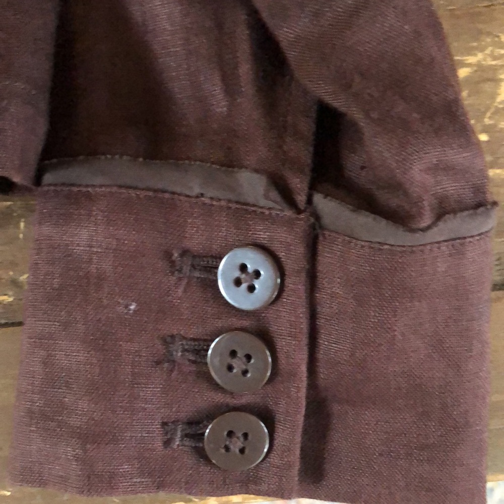 Brown linen Coldwater Creek Jacket - Picture 3 of 7